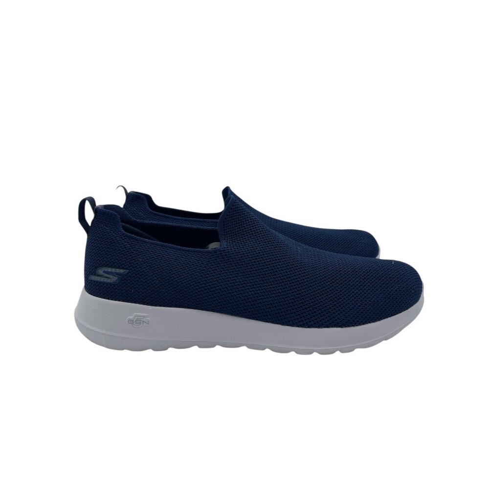 Skechers Men's Go Max-Athletic Air Mesh Slip on Walking Shoe, Navy/White, 12 US